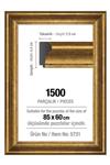 پازل هنر قاب پازل 1500' طلایی 85 x 60 سانتی متر (43 میلی متر) CER5731