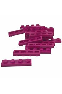 لگو Moc لوازم جانبی سفارشی Creator Plate 1 X 4 Flat Brick Coral 8 Piece to Be Sent plate3710 Magenta 