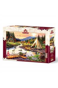 پازل هنر پازل 3000 تکه کمپینگ دوستان 116 x 85 سانتی متر 5520 GSPS8682450145207