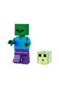 لگو Minecraft Zombie and Slime Mini Figure Original CCCV46