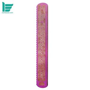 خط کش چوبی 30 سانتی هیرون طرح منبت کاری