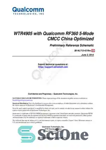 دانلود کتاب WTR4905 with Qualcomm RF360 5-Mode CMCC China Optimized Preliminary Reference Schematic – WTR4905 با Qualcomm RF360 5-Mode CMCC...