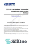 دانلود کتاب QFE3320 Low/Mid Band Tx Front-End Device Specification (Advance Information) – مشخصات دستگاه جلویی Tx باند پایین/متوسط QFE3320 (اطلاعات...