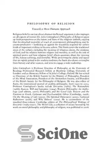 دانلود کتاب Philosophy of religion: towards a more humane approach – فلسفه دین: به سوی رویکردی انسانی تر