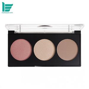 پالت گریم صورت سه کاره – رژگونه ، برجسته کننده ، برنزه کننده