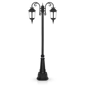 چراغ حیاطی ایستاده دو شاخه شب تاب مدل پاسارگاد کد SH-106621220