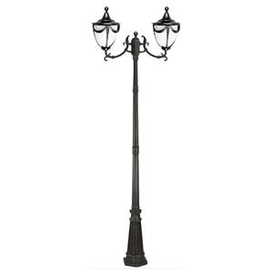 چراغ ایستاده دو شاخه رو به بالا حیاطی تیانا مدل ساینا