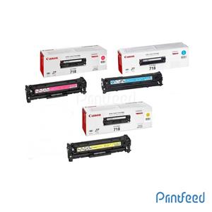 ست کارتریج تونر چهار رنگ کانن Canon 718