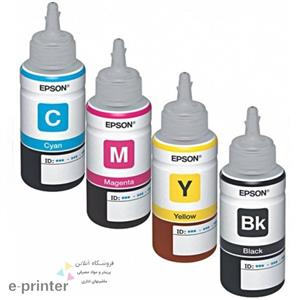 سری کامل جوهر اصلی 4 رنگ اپسون T664 Series Epson T664 4 Color Ink BOTTLE 70ML Pack