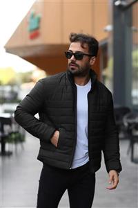 کت کاپشن آستر‎دار پفدار مشکی مردانه برند ENDEİS COLLECTİON کد 1700589495