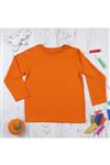 تیشرت ارگانیک آستین بلند پسرانه نارنجی برند Think Simple کد 1698473594