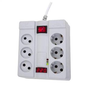 چندراهی برق و محافظ پارت الکتریک ، طول کابل 5 متر مدل EW-324F3