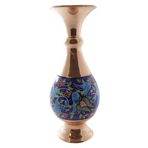 گلدان مسی طرح پرداز اثر حامد کریمی کد MS1 ارتفاع 16 سانتی متر