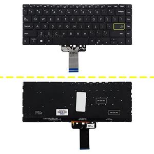 کیبرد لپ تاپ ایسوس VivoBook S433 مشکی-اینترکوچک-بابک لایت-بدون فریم با کلید پاور