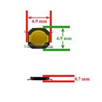 دکمه لپ تاپ SMD 4.9x4.9x0.7mm 