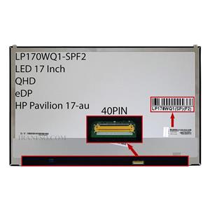 ال ای دی لپ تاپ 17.0 LG LP170WQ1-SPF2 نازک مات 40 پین QHD-EDP برد پشت LED سوکت خاص