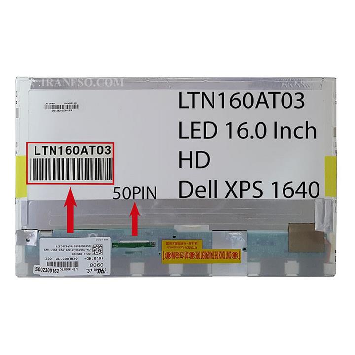 ال ای دی لپ تاپ سامسونگ 16.0 LTN160AT03 ضخیم 50 پین برای دل XPS 1640