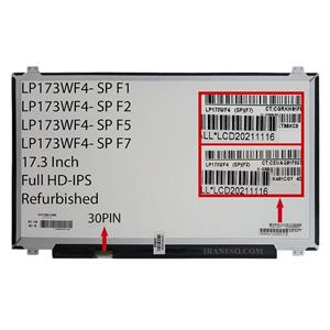 ال ای دی لپ تاپ ال جی 17.3 LP173WF4-SPF1_SPF2_SPF5_SPF7 نازک مات 30 پین Full HD-IPS ریفر