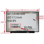 ال ای دی لپ تاپ 17.3 BOE NV173FHM-N49 نازک مات 30 پین FHD-IPS بدون جاپیچ 390x238x3.5mm