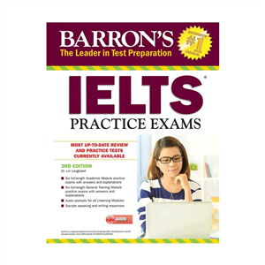بارونز آیلتس پرکتیس اگزمز |  کتاب زبان انگلیسی barrons ielts practice exams 3rd 