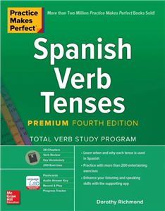 اسپنیش ورب تنسس |  کتاب زبان اسپانیایی practice makes perfect : spanish verb tenses