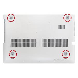 قاب کف لپ تاپ لنوو IdeaPad Z510 سفید-بدون پلاستیک کف