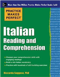 ایتالین ریدینگ اند کامپرهنشن |  کتاب زبان ایتالیایی practice makes perfect italian reading and comprehension