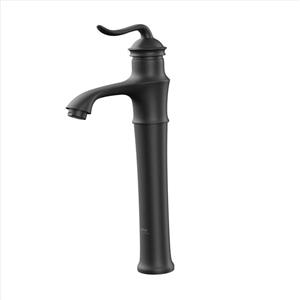 شیر روشویی پایه بلند کسری مدل دانوب مشکی مات