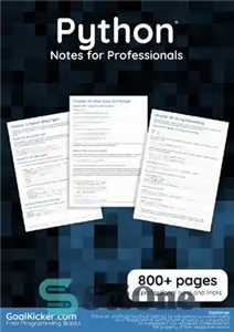 دانلود کتاب Python Notes for Professionals. 800  pages of professional hints and tricks – یادداشت های پایتون برای حرفه ای...