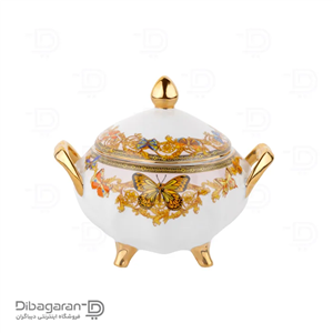 قندان چینی در دار طرح پروانه ریما 