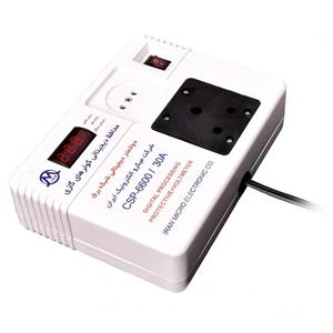 محافظ کولر گازی3 شاخه ارت دار مدلCSP-6600/30A با خروجی ترمینالی و2شاخه کابلدار میکرومکس-کد134
