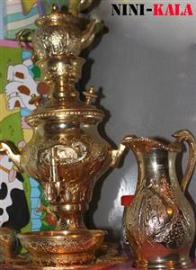 سماور طلایی یا نقره ای اصفهان 