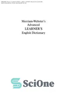دانلود کتاب Merriam-Webster’s Advanced Learner’s English Dictionary (Properly Bookmarked) – فرهنگ لغت انگلیسی زبان آموزان پیشرفته Merriam-Webster (به درستی نشانک...