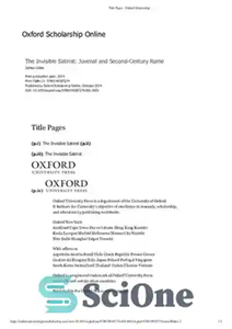 دانلود کتاب The Invisible Satirist: Juvenal and Second-century Rome – The Invisible Saturist: نوجوانان و روم قرن دوم