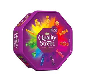 تافی شکلات کادویی جعبه ای کوالیتی استریت Quality Street حجم 600 گرم