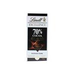 شکلات تخته‌ای تلخ lindt لینت 70 درصد مدل INTENSE DARK مقدار 100 گرم