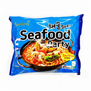 نودل بسته ای سامیانگ اصل کره جنوبی مدل Seafood با طعم دریایی بسته 125 گرمی