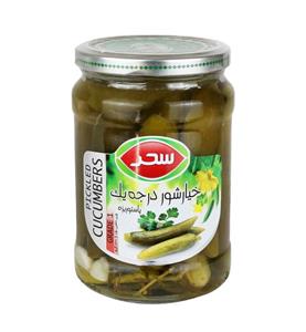 کنسرو خیار ملس ممتاز سحر 640 گرم