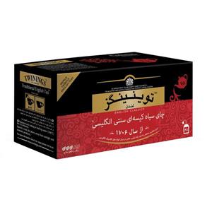 چای سیاه کیسه ای سنتی انگلیسی توینینگز بسته 25 عددی 