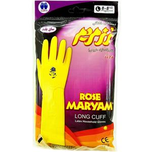 دستکش ساق بلند سایز بزرگ رز مریم