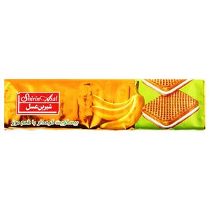 بیسکوییت کرمدار موز  شیرین عسل وزن 120 گرم تک و عمده