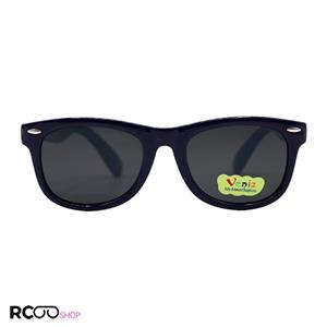 عینک آفتابی پلاریزه بچه‌گانه با فریم سرمه ای رنگ و دسته آبی مدل P5042