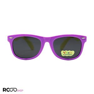 عینک آفتابی پلاریزه بچه‌گانه با فریم بنفش رنگ و دسته زرد مدل P5042