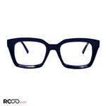 عینک طبی مربعی شکل، آبی رنگ با فریم کائوچو برند Celine مدل FE01