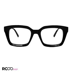 عینک طبی مربعی شکل، مشکی رنگ با فریم کائوچو برند سلین مدل FE01 