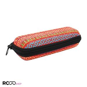 قاب عینک زیپ دار چند رنگ و از جنس پارچه ای مدل 992097