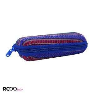 قاب عینک زیپ دار چند رنگ و از جنس پارچه ای مدل 992099