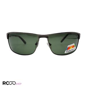 عینک آفتابی مستطیلی شکل با فریم نوک مدادی، لنز سبز رنگ و پلاریزه مدل 1139