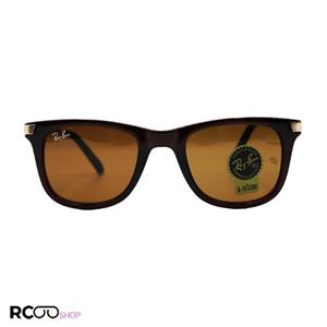 عینک آفتابی ویفرر با فریم قهوه ای، دسته فنری، لنز سنگ و قهوه ای ریبن مدل 8602