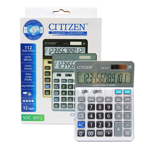 ماشین حساب CITIZEN مدل SDC-3912 